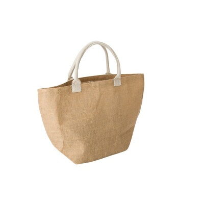 Sac shopping en jute avec anses en coton