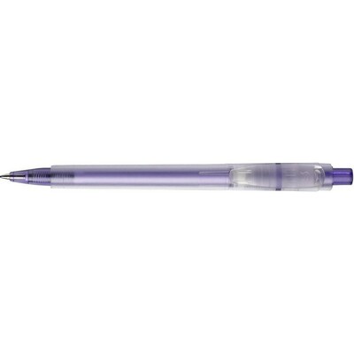 Stylo bille en plastique givré