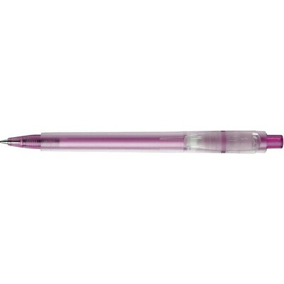 Stylo bille en plastique givré