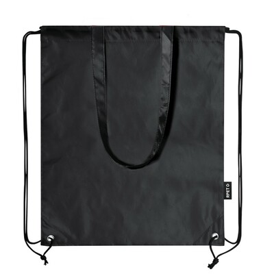 Sac en RPET 2 en 1, sac à cordon et sac shopping