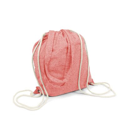 Sac en coton recyclé 2 en 1, sac à cordon et sac shopping | Jamarion