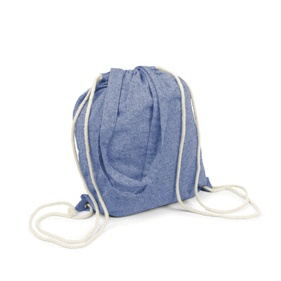 Sac en coton recyclé 2 en 1, sac à cordon et sac shopping | Jamarion
