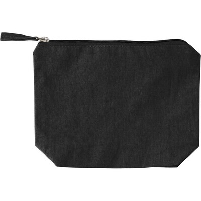 Recycled cotton cosmetic bag