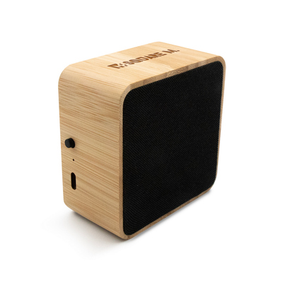 Enceinte sans fil bambou 3W B'RIGHT, panneau solaire | Androwe