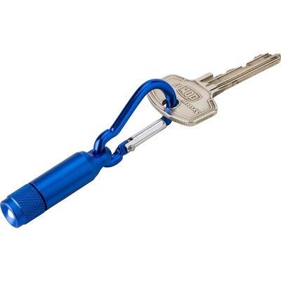 Mini Taschenlampe 1 LED mit Karabinerhaken
