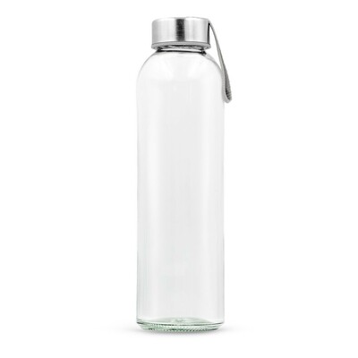 Szklana butelka 500 ml z kolorową wstążką | Viivi