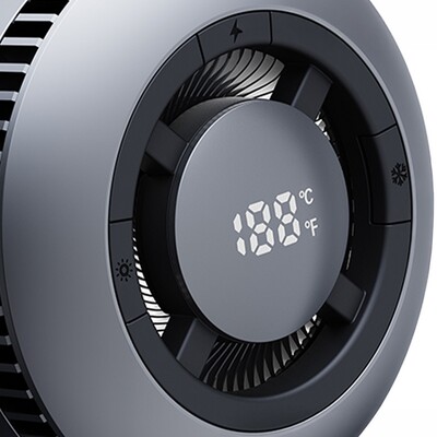 Chargeur sans fil magnétique 15W pour grille d'aération, Aukey
